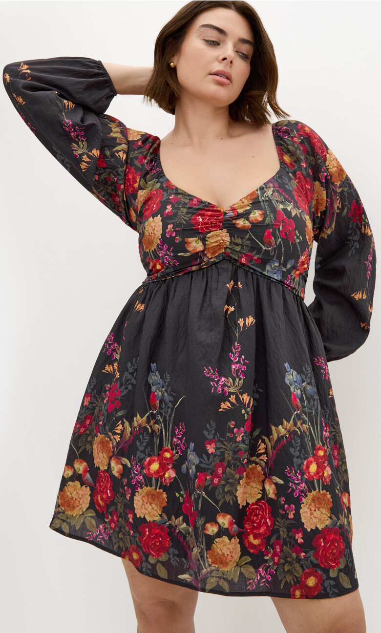 Plus Size Dress Eden Bdr - Eden Floral