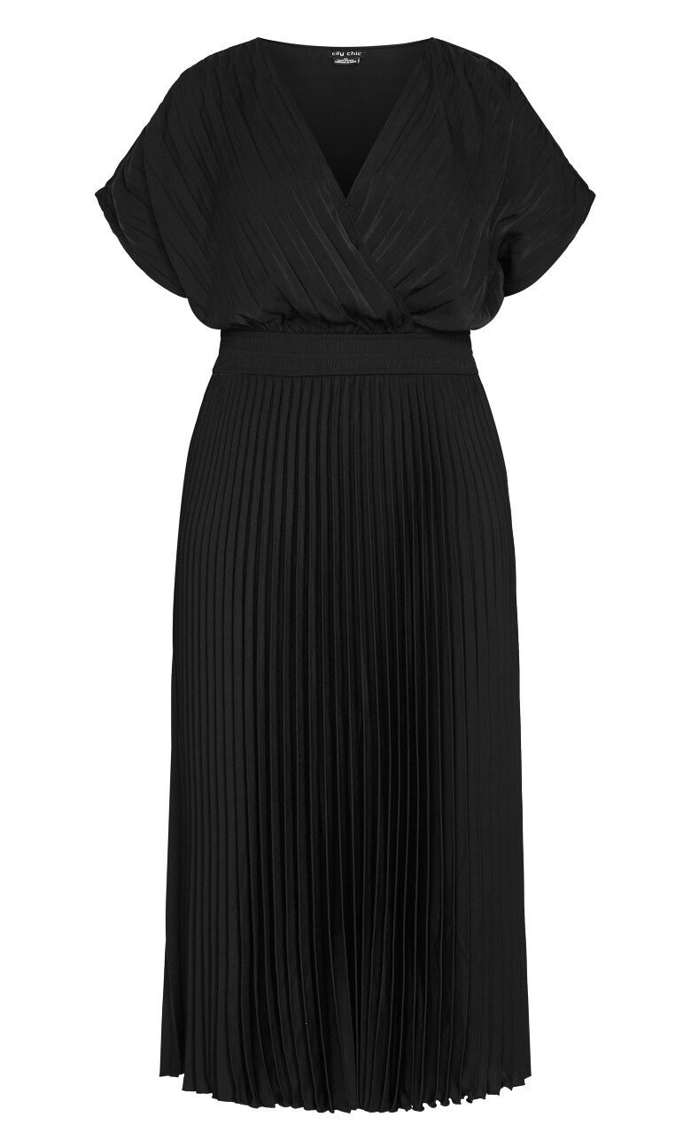 Elia Pleat Dress - black