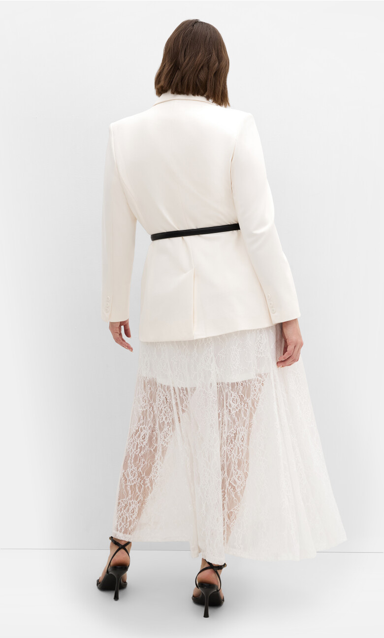 Lacey Maxi Skirt - ivory