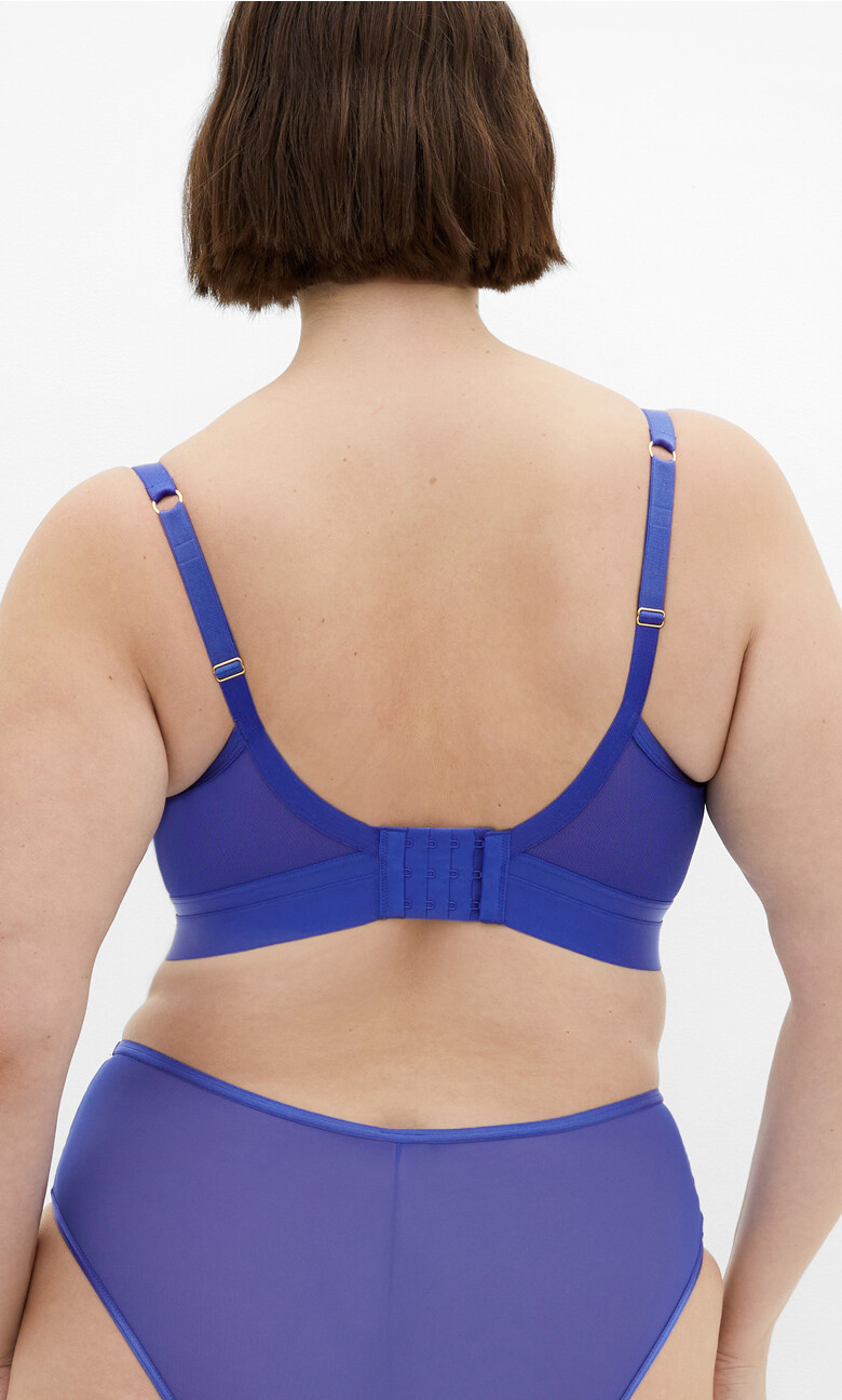 Alexis Contour Longline Bra - blue