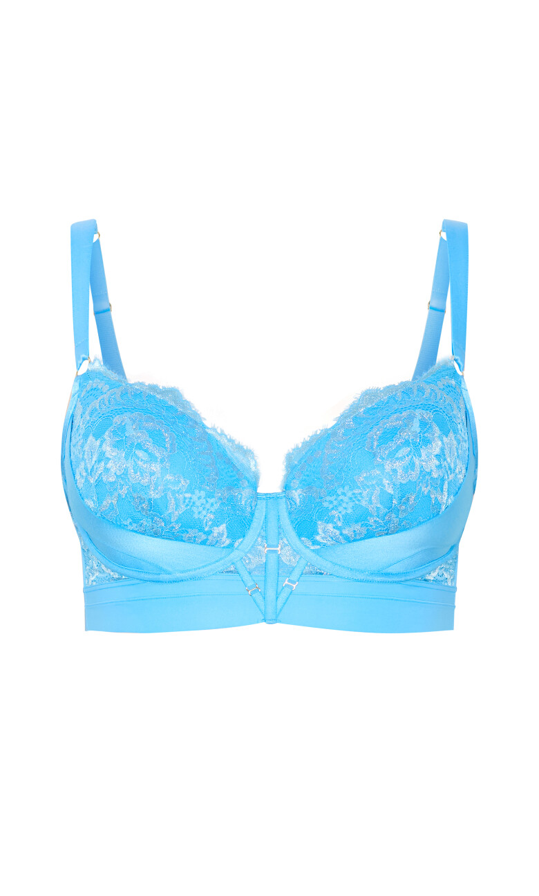 Alexis Contour Longline Bra - turquoise