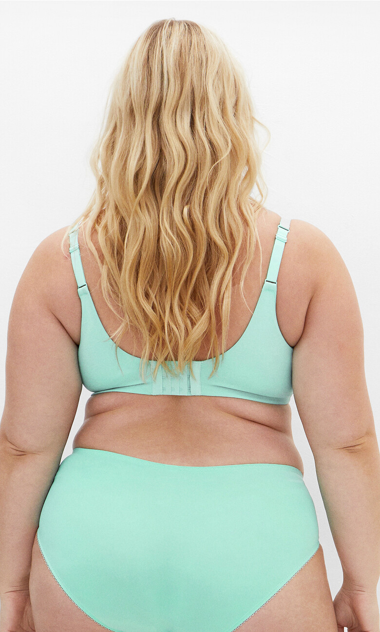 Smooth & Chic Cotton T-Shirt Bra - aqua