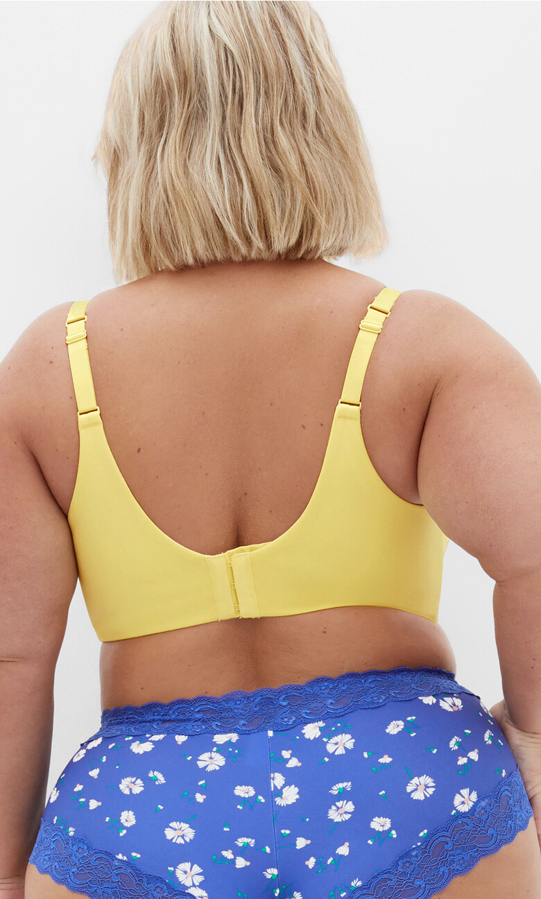 Smooth & Chic Cotton T-Shirt Bra - lemonade