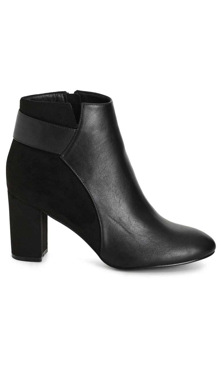 WIDE FIT Jax Ankle Boot - black