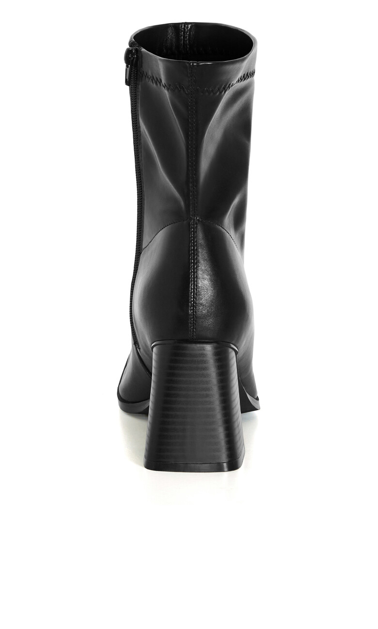 WIDE FIT Robbie Ankle Boot - black