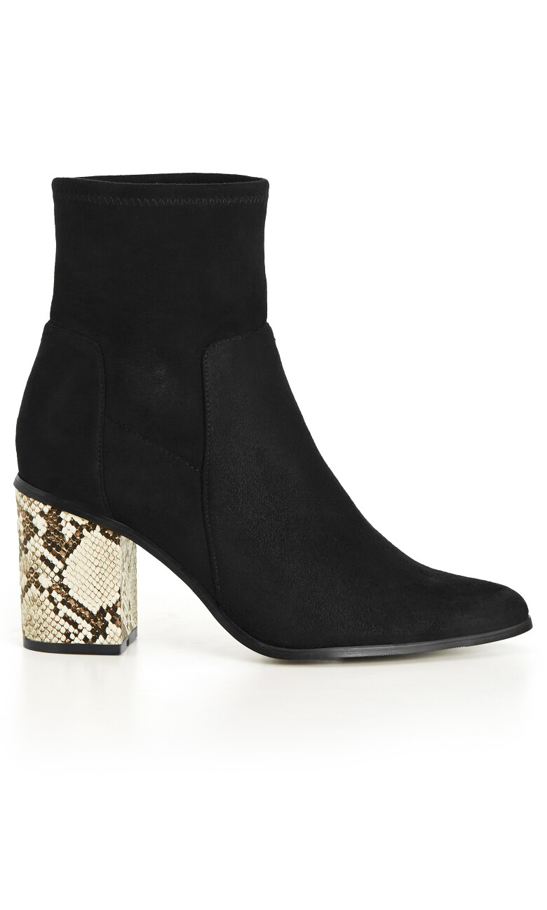 WIDE FIT Kendra Ankle Boot - black