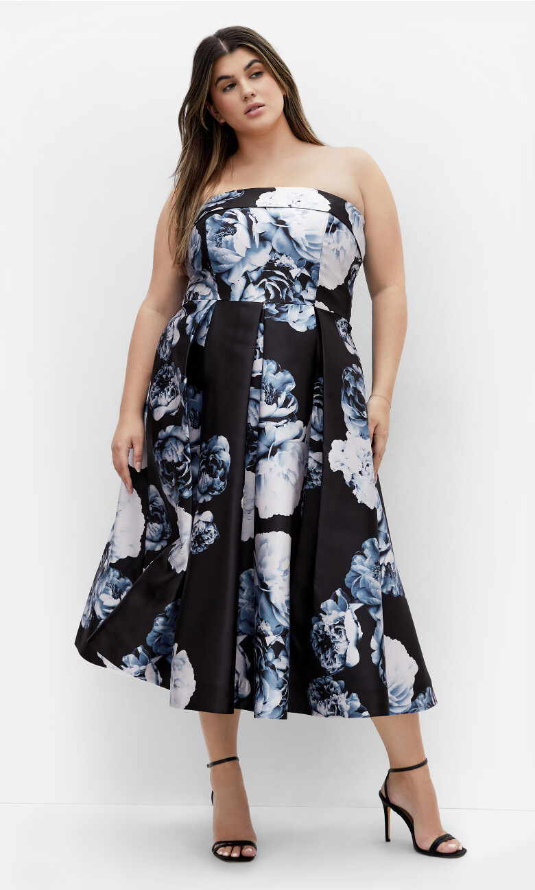 Tiffany Bloom Dress - blue rose