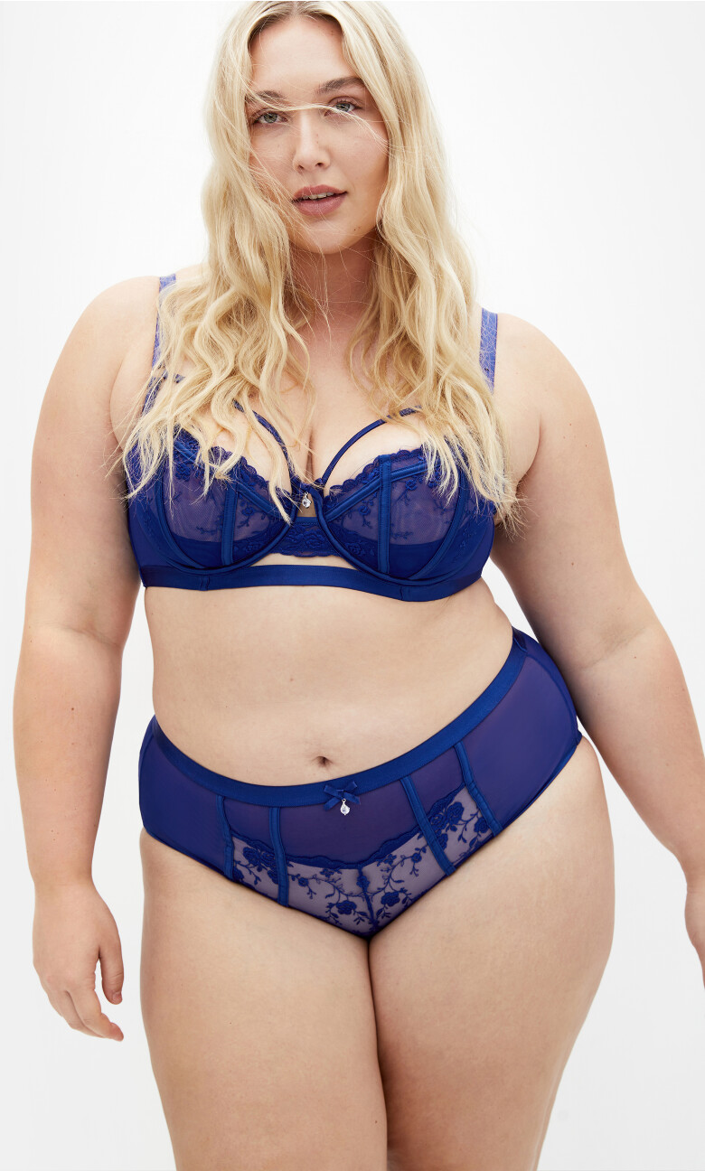 Kristin Demi Underwire Bra - cobalt
