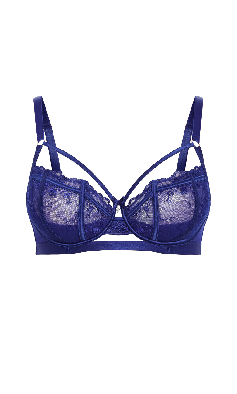 Kristin Demi Underwire Bra - cobalt