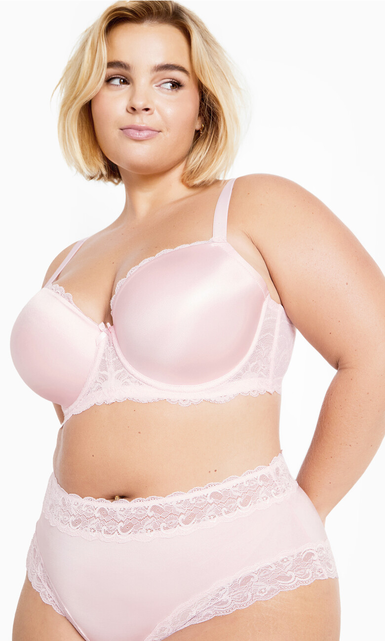 Hailey Demi T-Shirt Bra - pink icing
