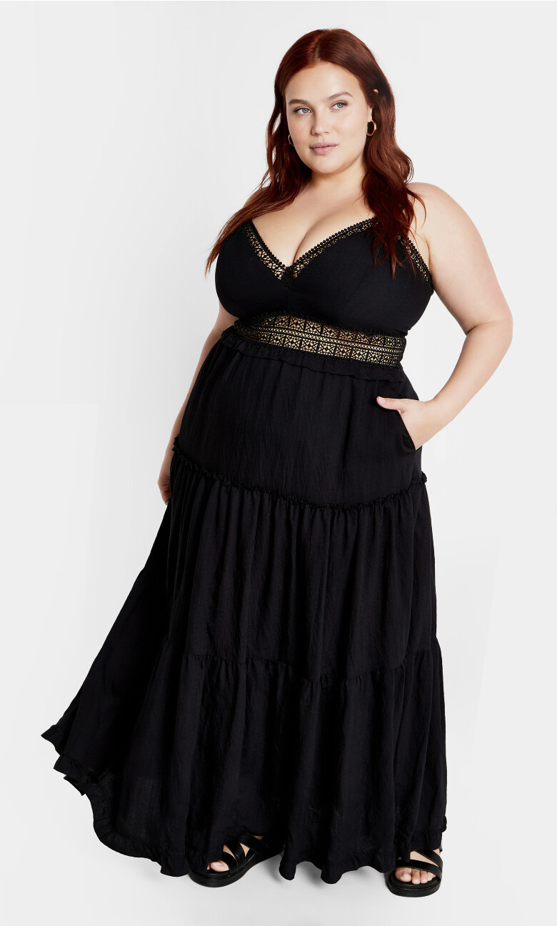 Aura Maxi Dress - black