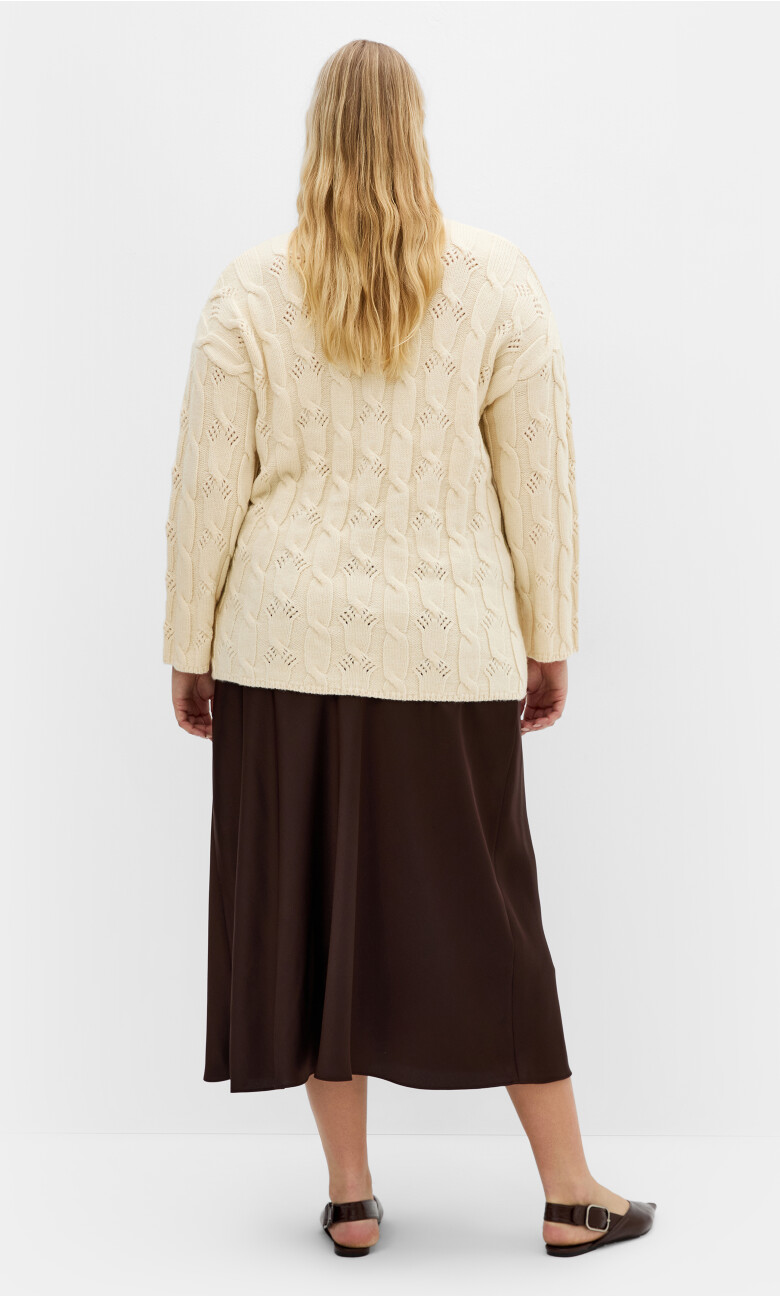 Iris Cable Jumper - cream