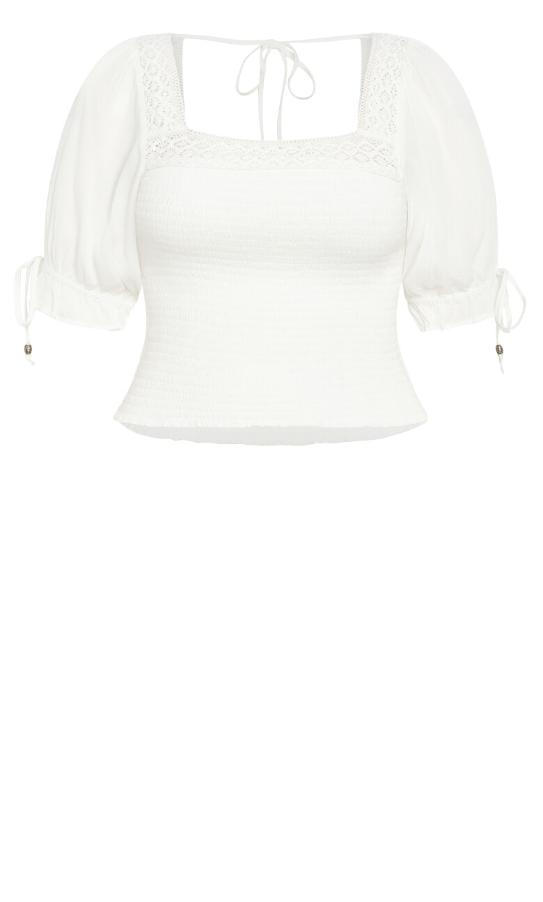 Aurora Plain Top - ivory