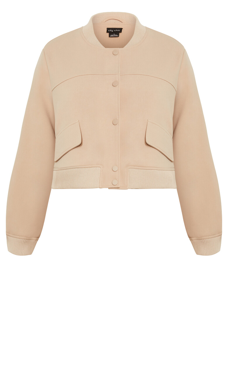 Ivy Bomber Jacket - nougat
