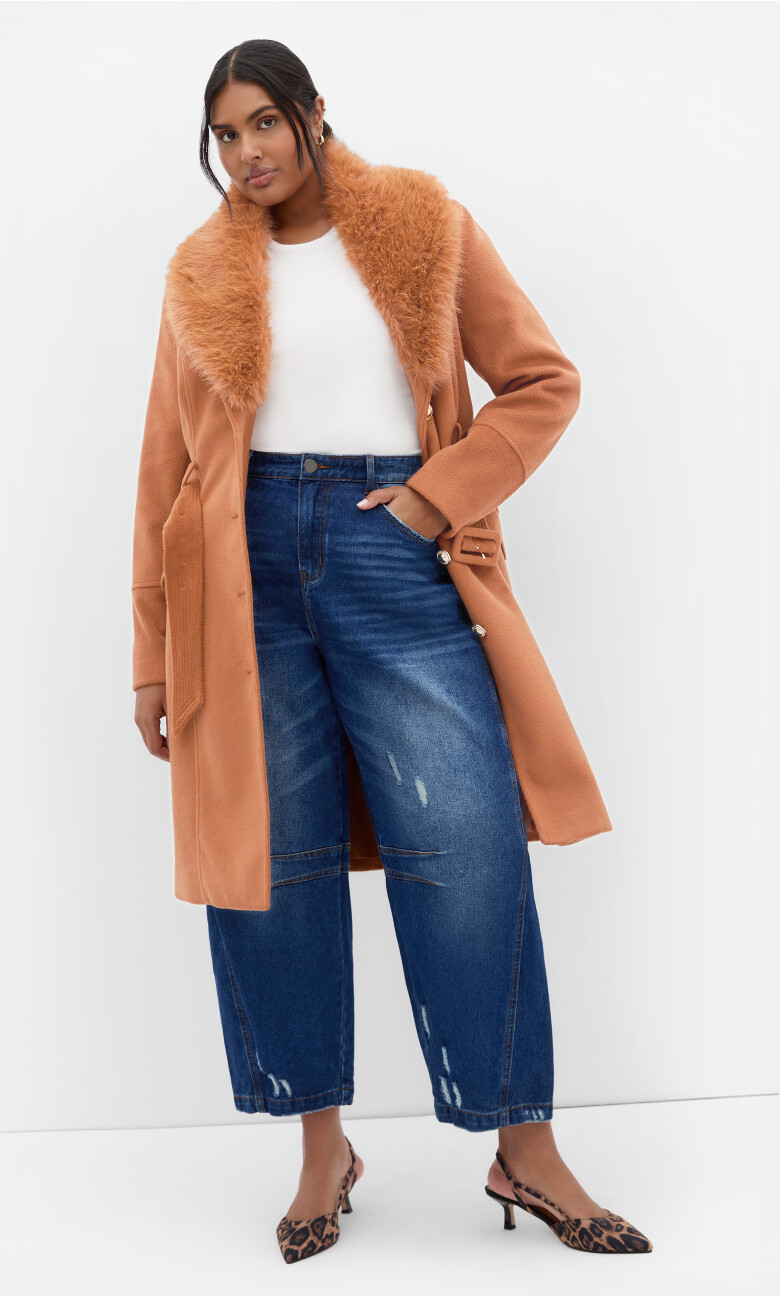 Selena Coat - brown sugar