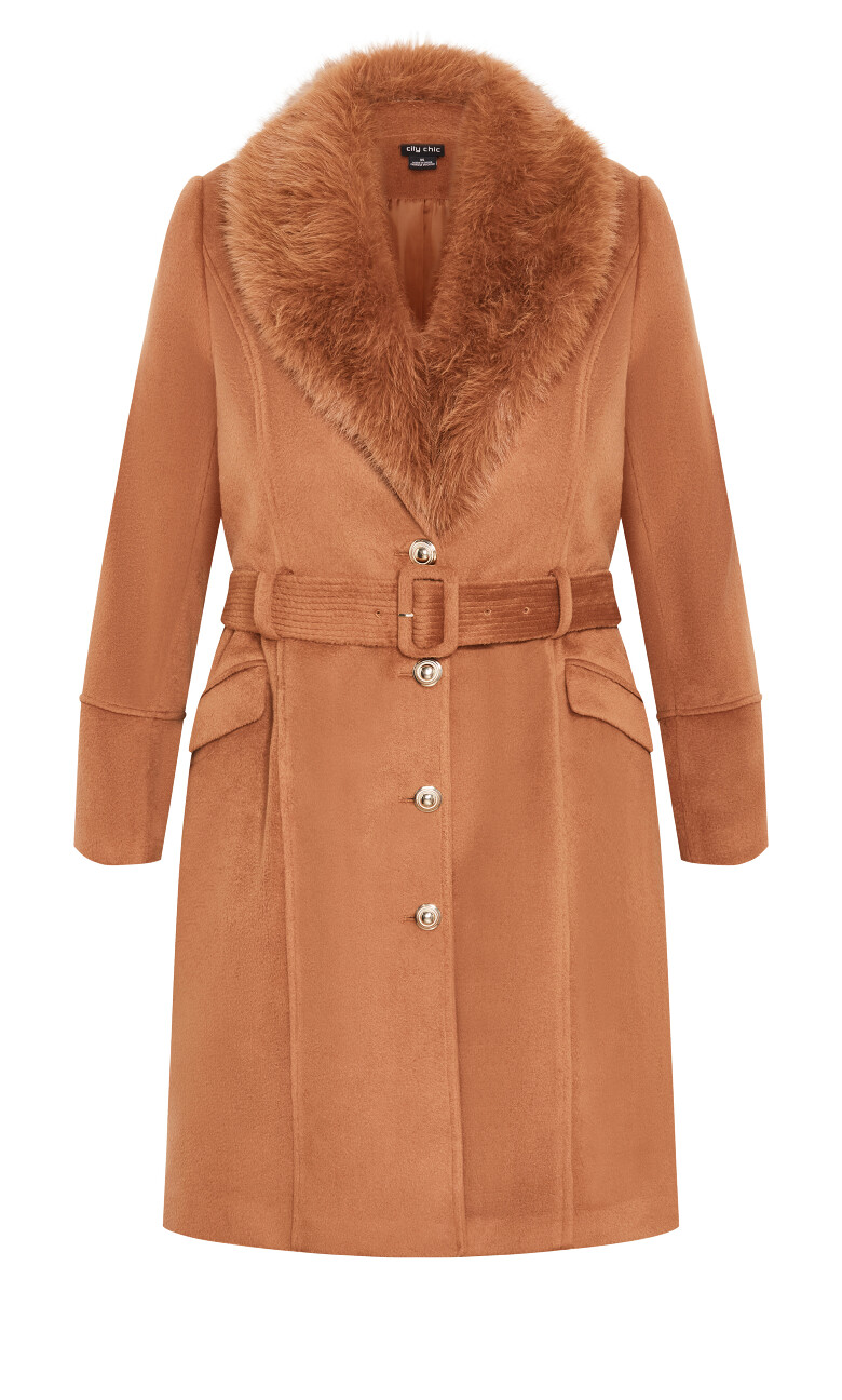 Selena Coat - brown sugar