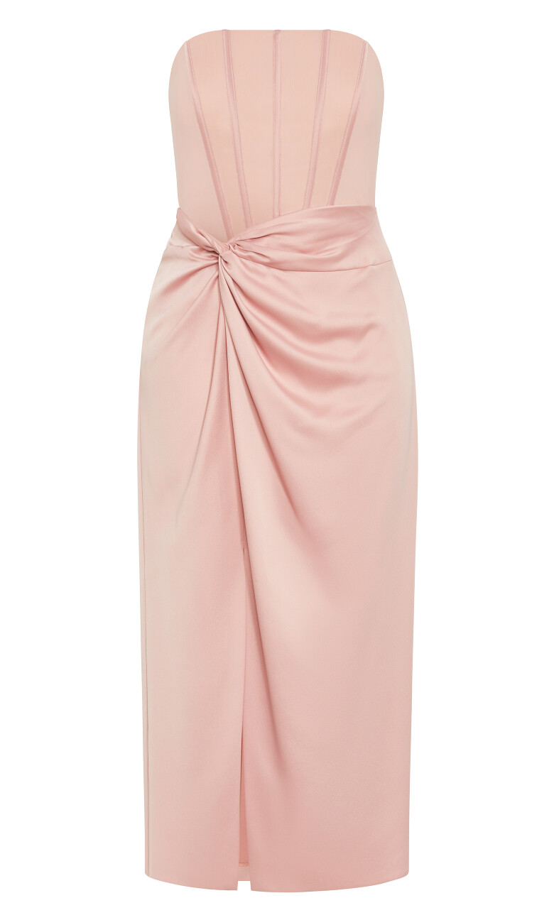 Leyla Strapless Maxi Dress - ballet pink