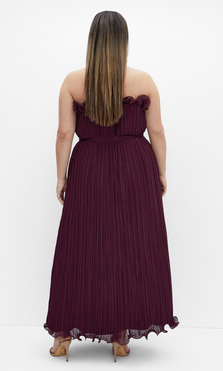 Opulent Maxi Dress - wine