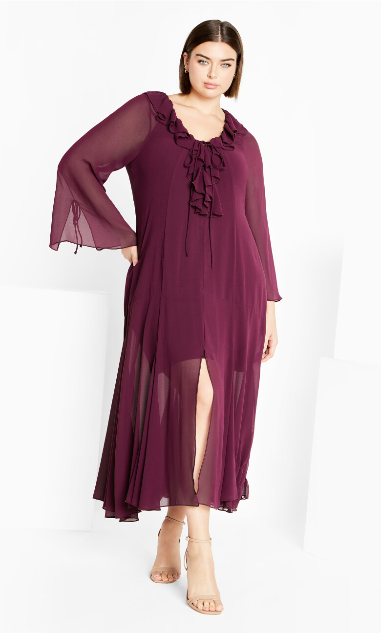 Vamp Maxi Dress - plum