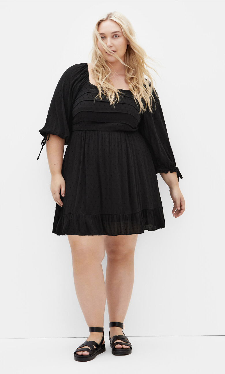 Allegra Mini Dress - black