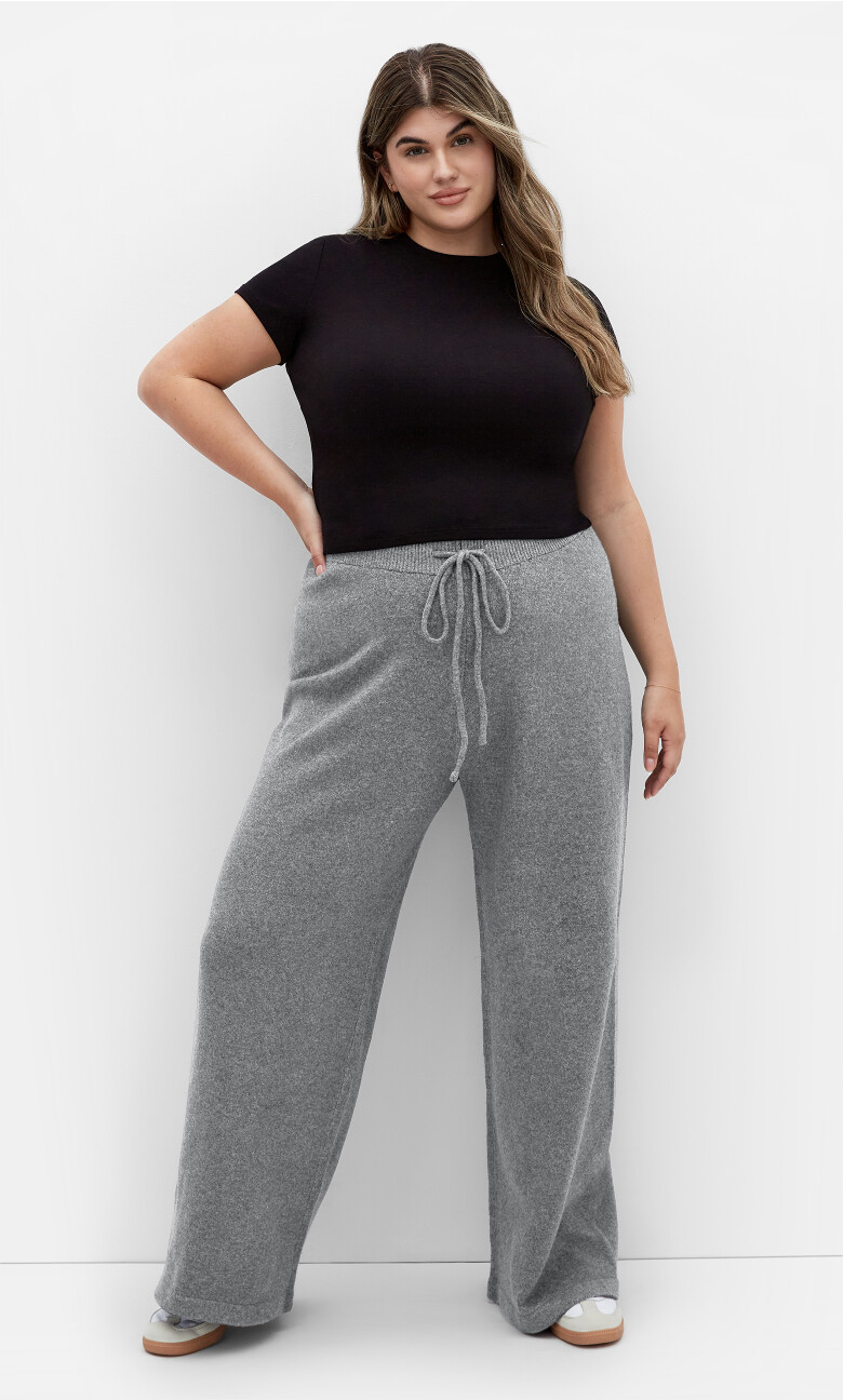 Ally Pant - charcoal marle