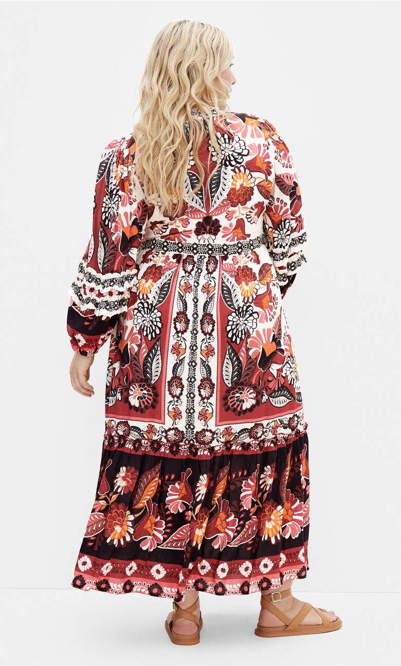 Malia V Neck Maxi Dress - ivory