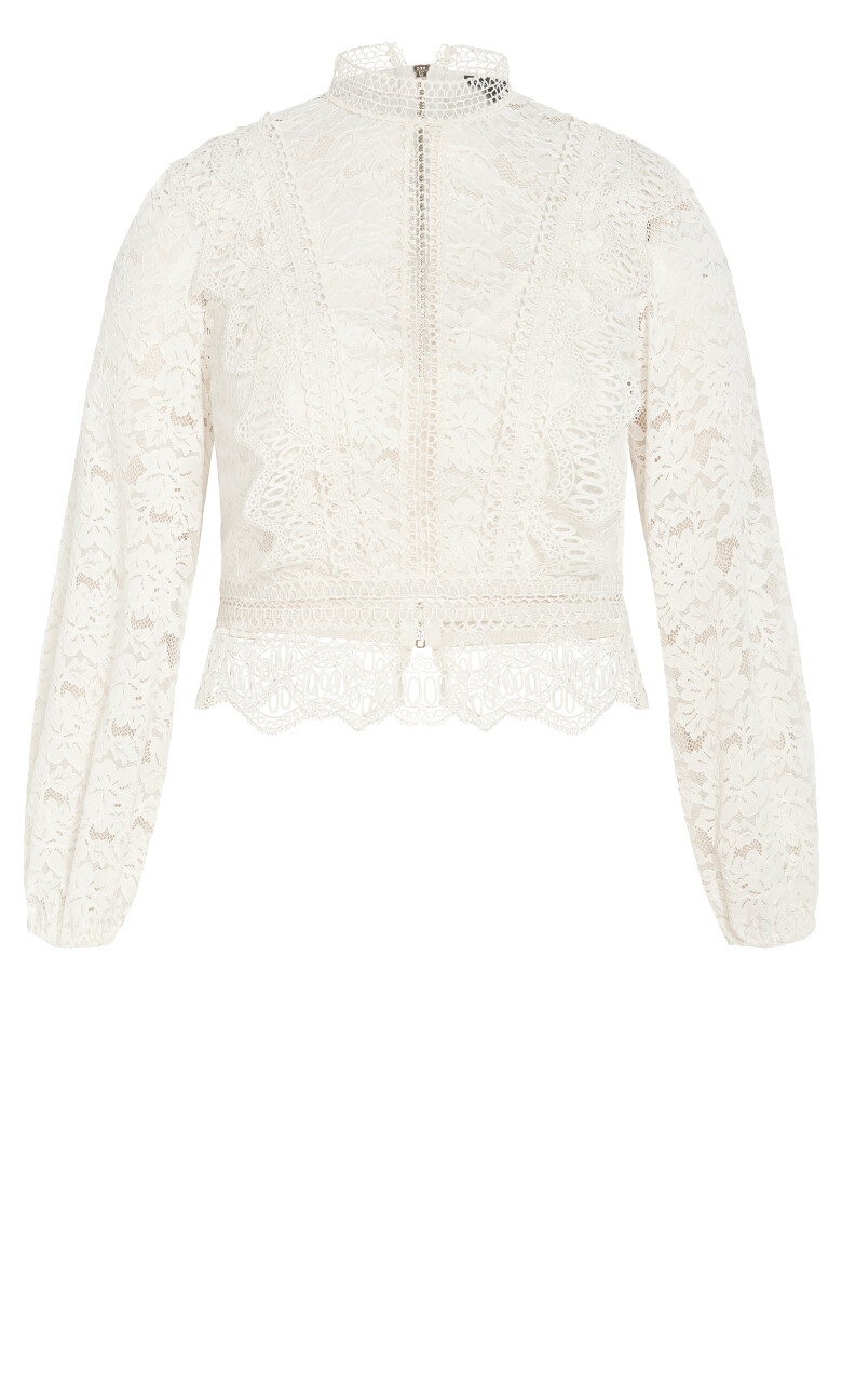 Lucielle Top - porcelain