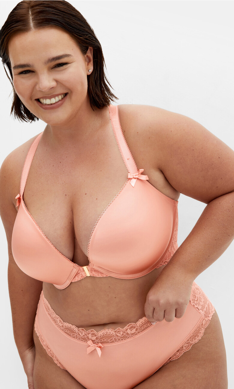 Adore Luxe Racerback Push Up Bra - blush
