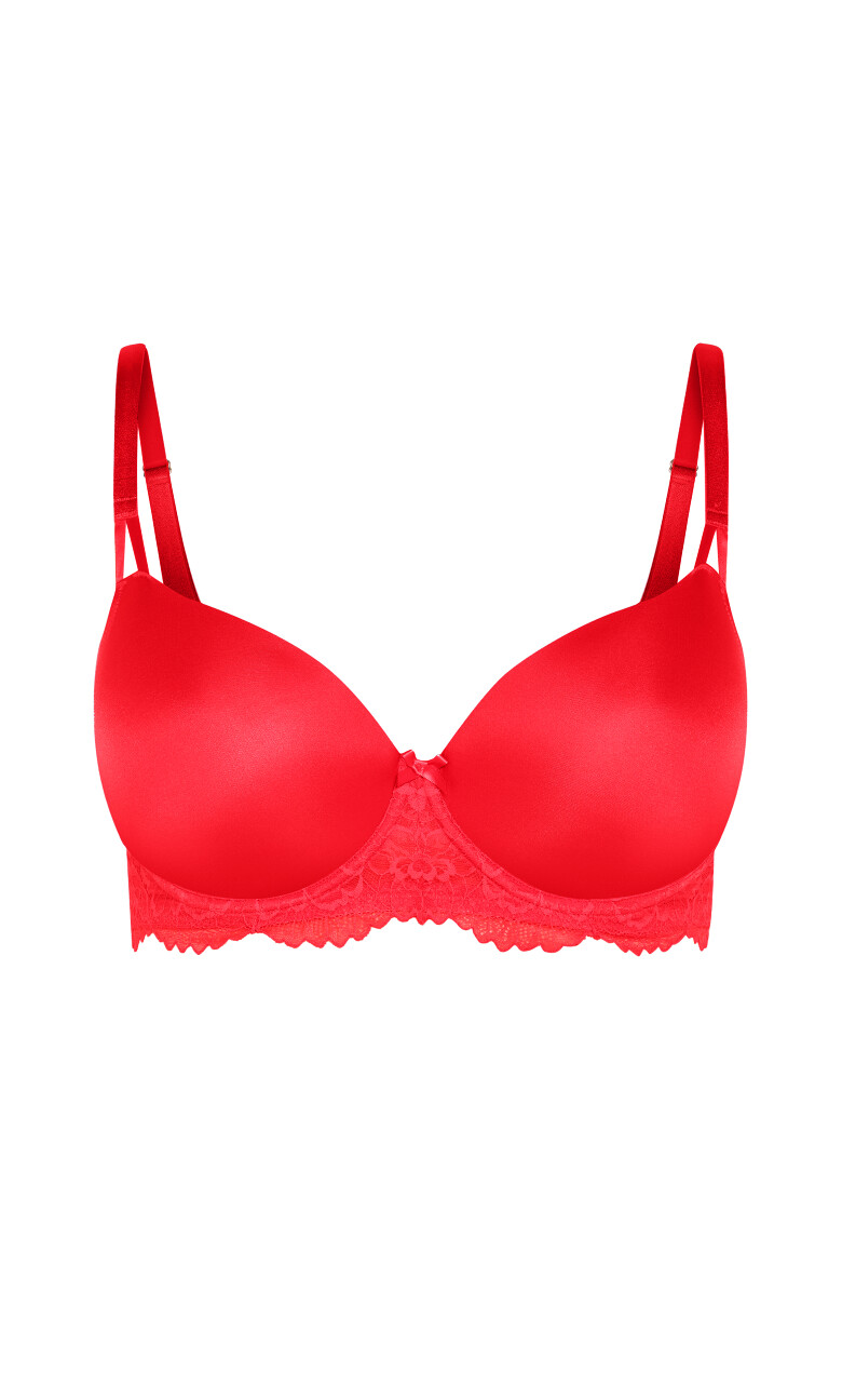Caitlin Contour Bra - love red