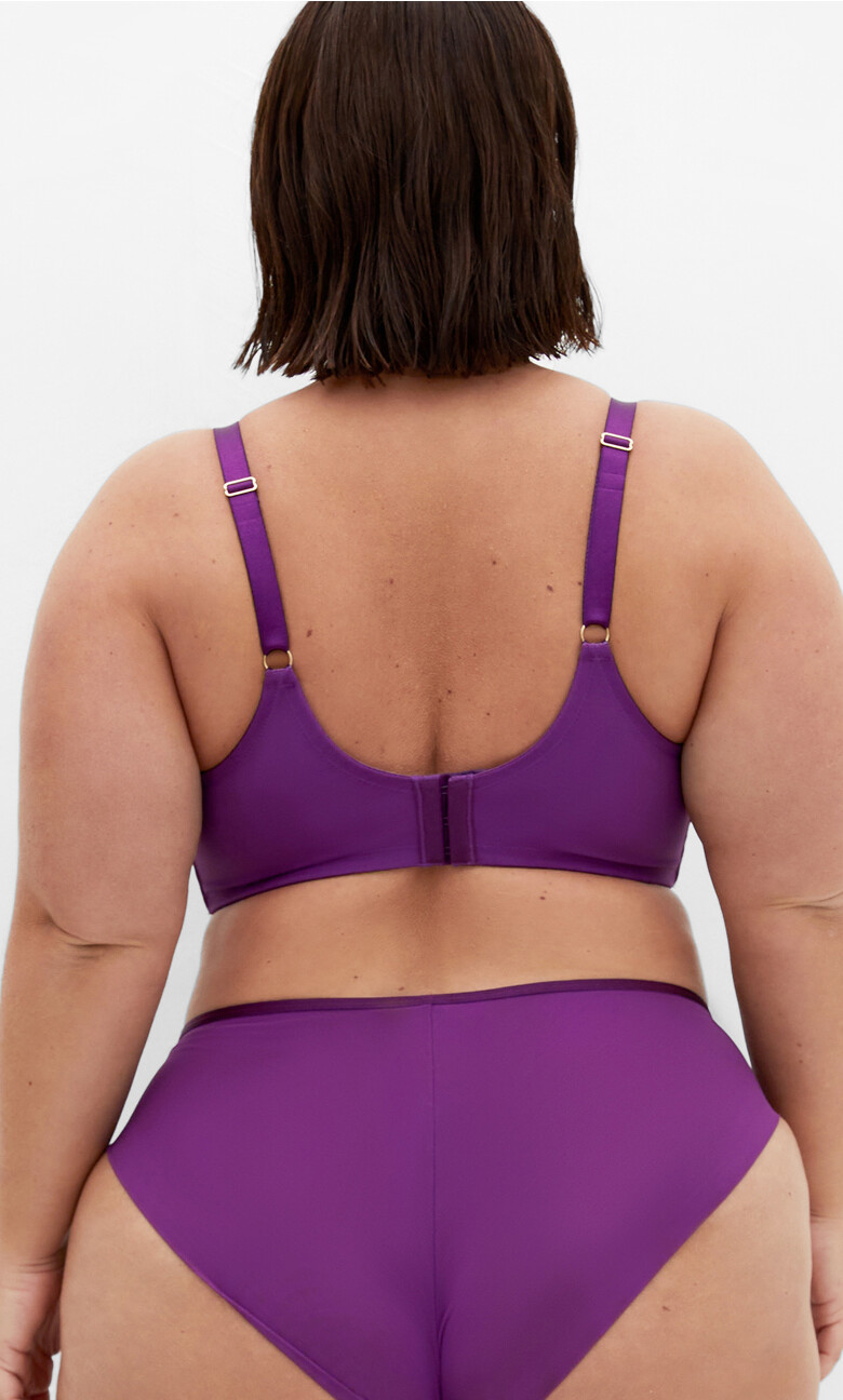 Tara Plunge Contour Bra - royal purple