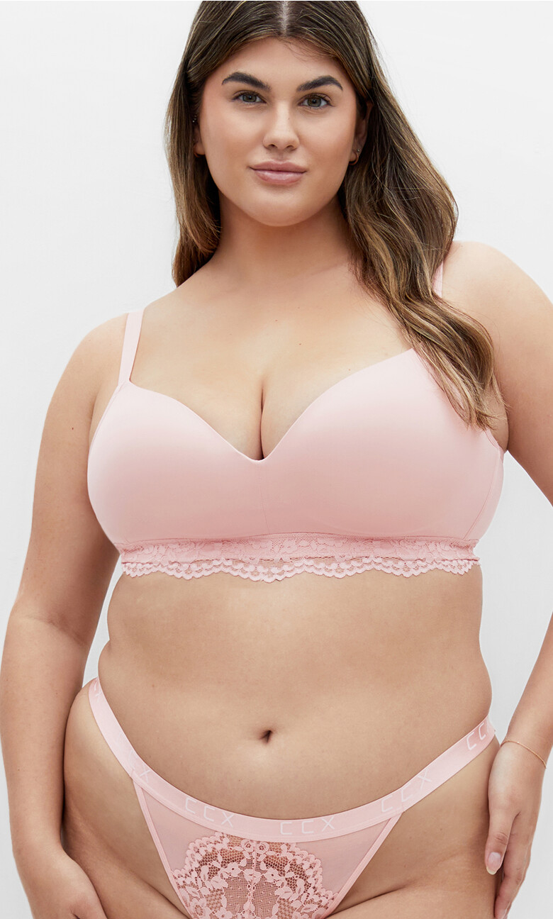 Signature Wireless Bra - dusty rose