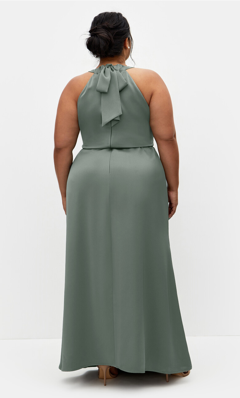 Celina Halter Maxi Dress - sage