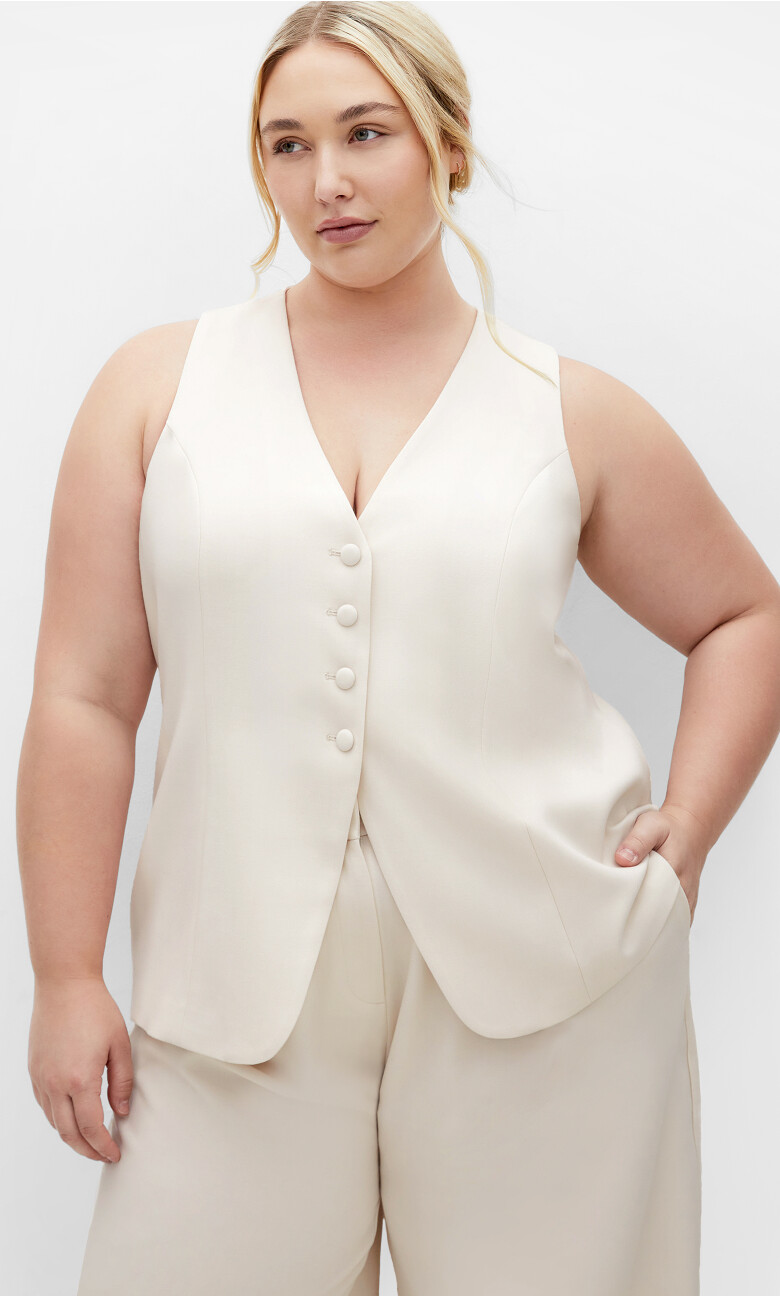 Tori Waistcoat - cream