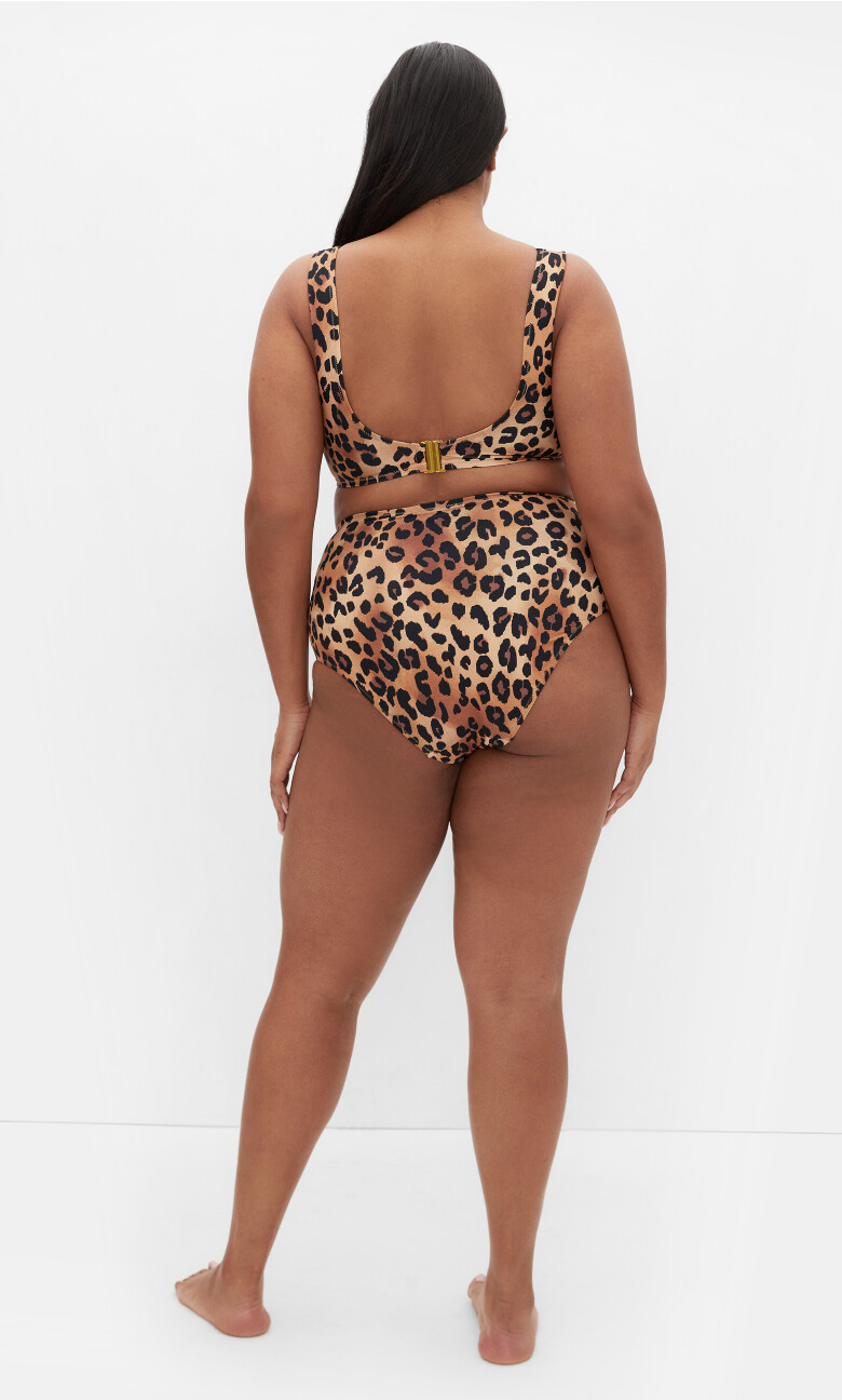 Vigo Print Underwire Bikini Top - animal