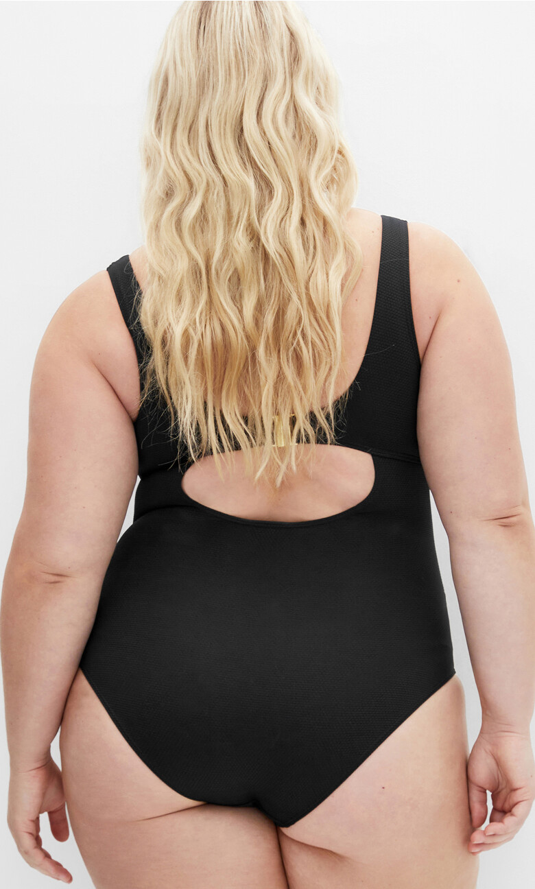 Sardinia Tie Front 1 Piece - black