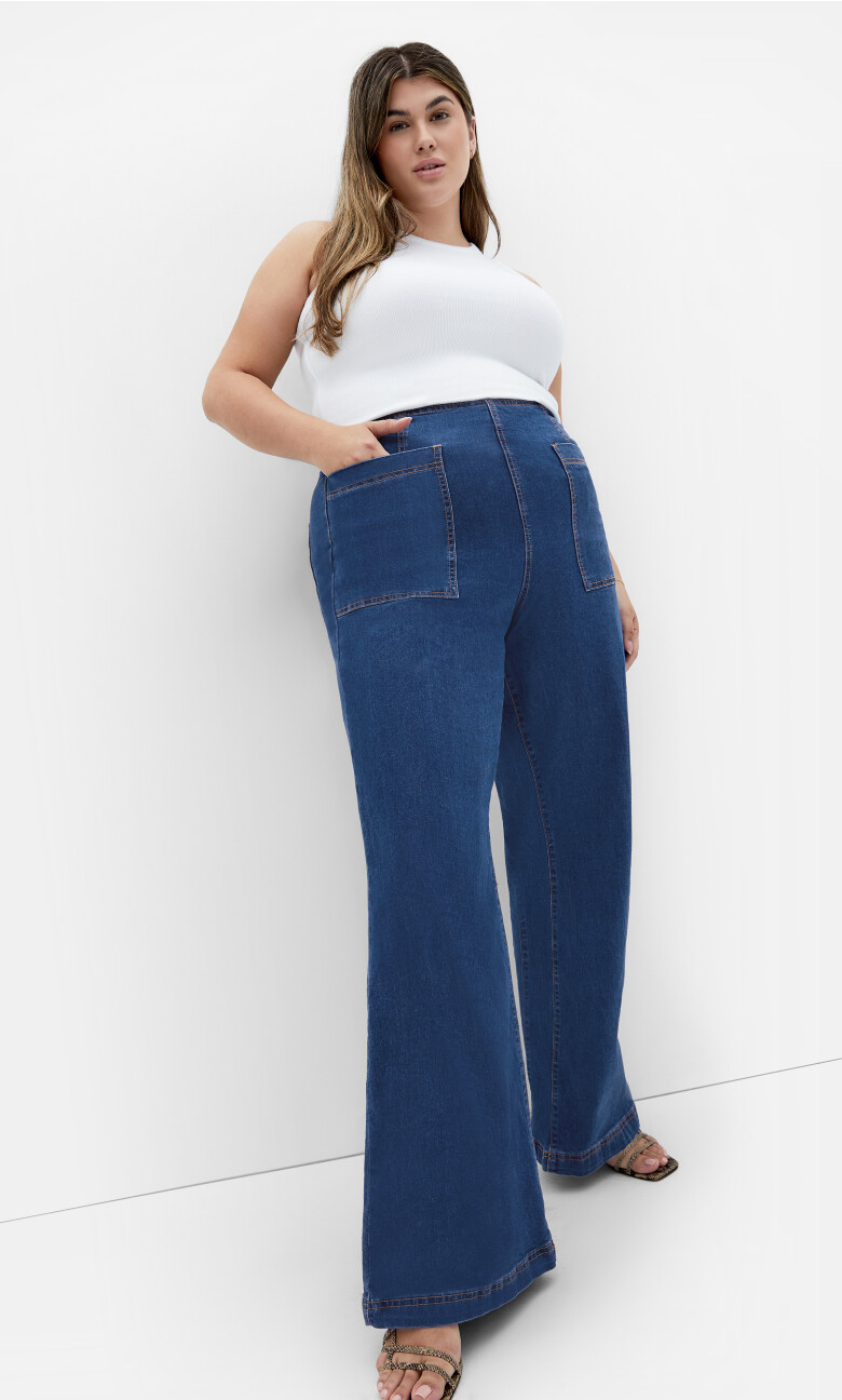 Harley August Wide Leg Jean - light wash