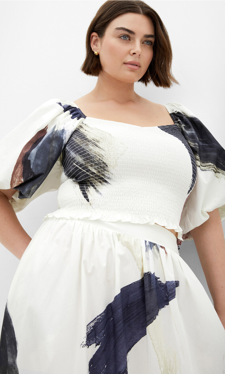Amari Geo Top - print