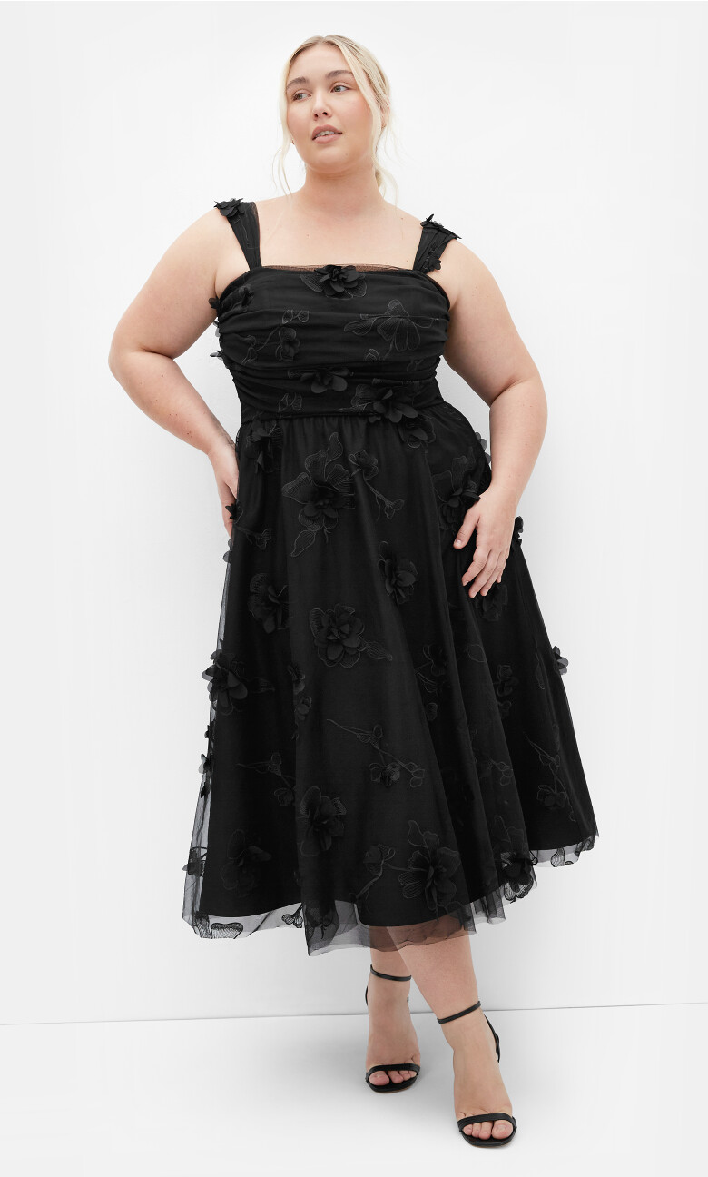 Leilani 3D Dress - black