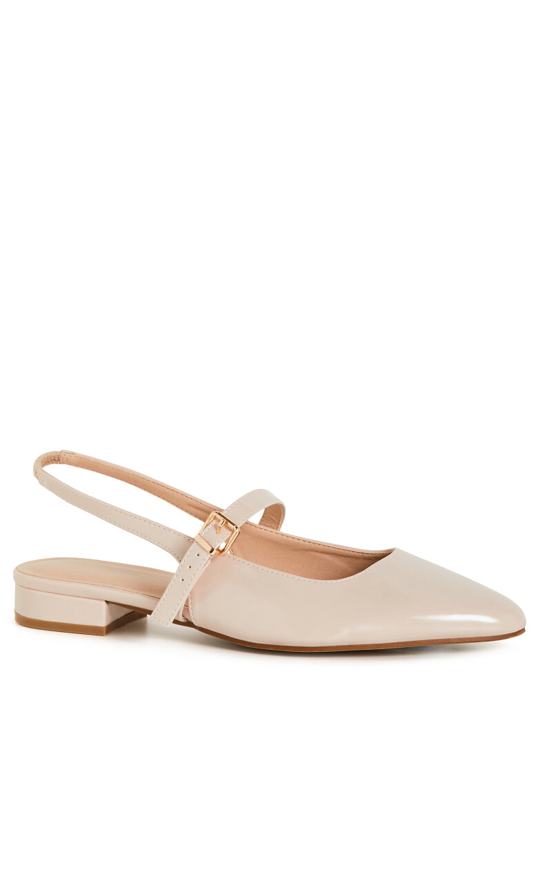 WIDE FIT Peasley Slingback - beige