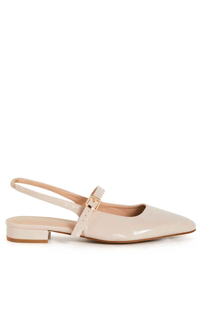 WIDE FIT Peasley Slingback - beige