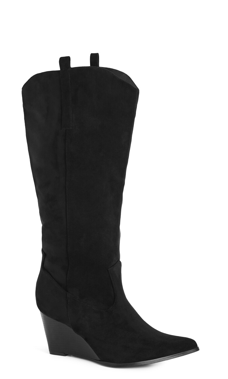 WIDE FIT Anastasia Boot - black