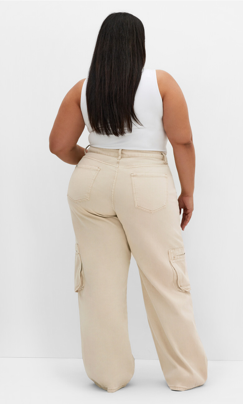 Clarence Cargo Denim Pant - ecru