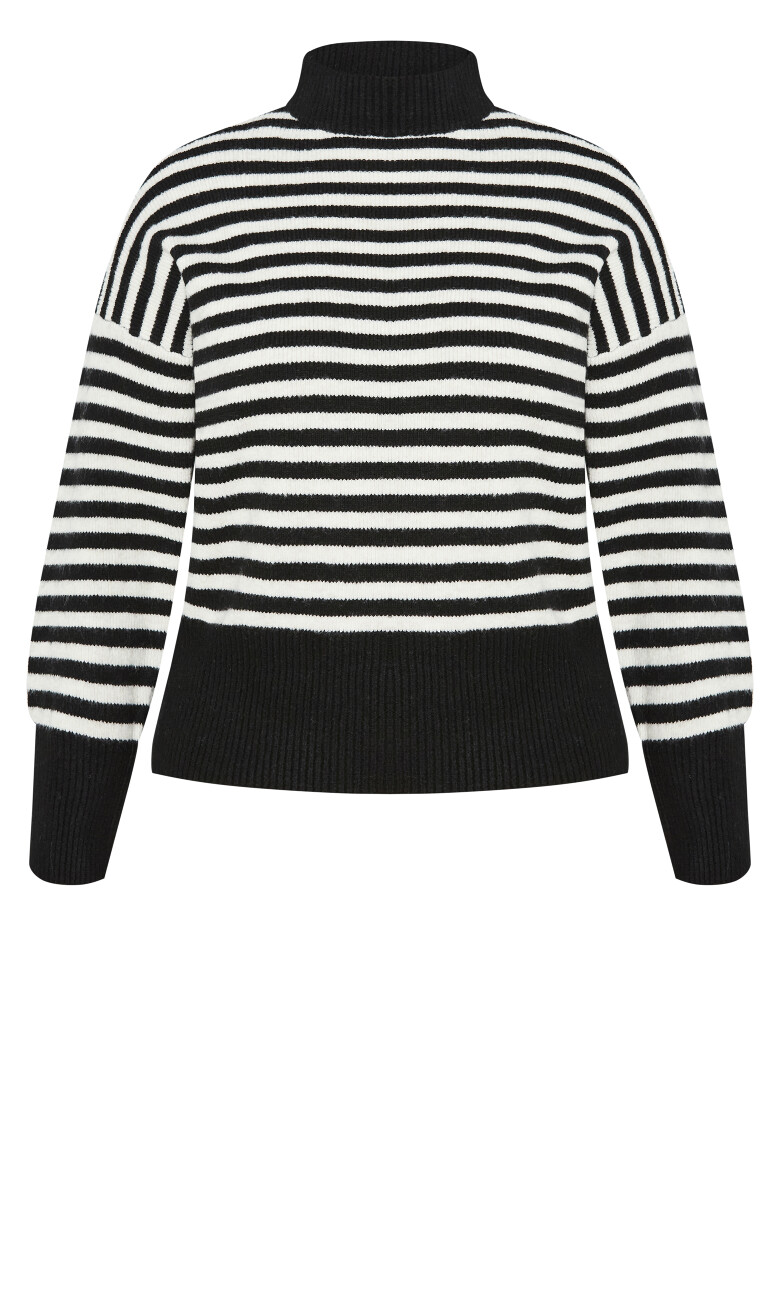 Hampstead Narrow Stripe Jumper - white
