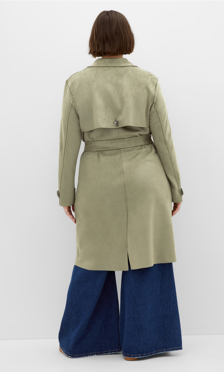 Cornwall Trench Coat - deep sage