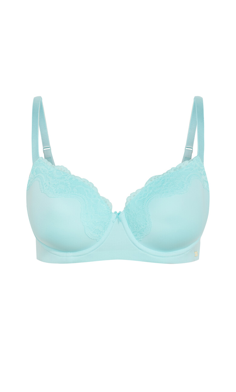 Smooth & Chic T-Shirt Bra - iced aqua