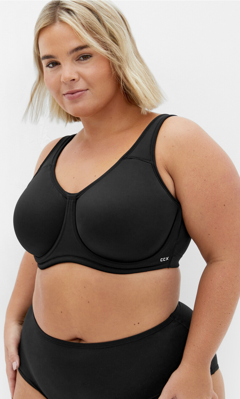 Underwire Sports Bra - black