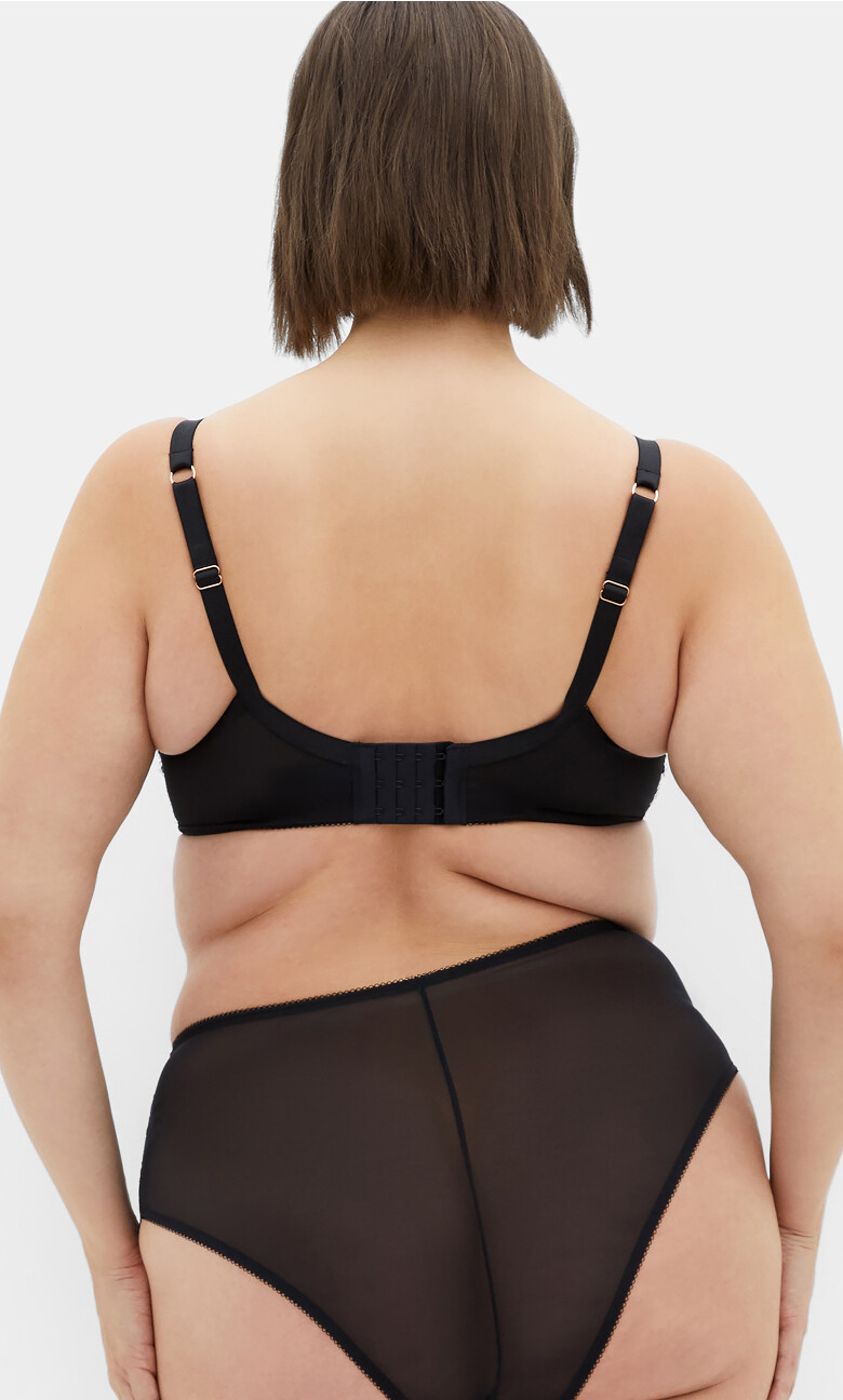 Josephine Contour Plunge Bra - black