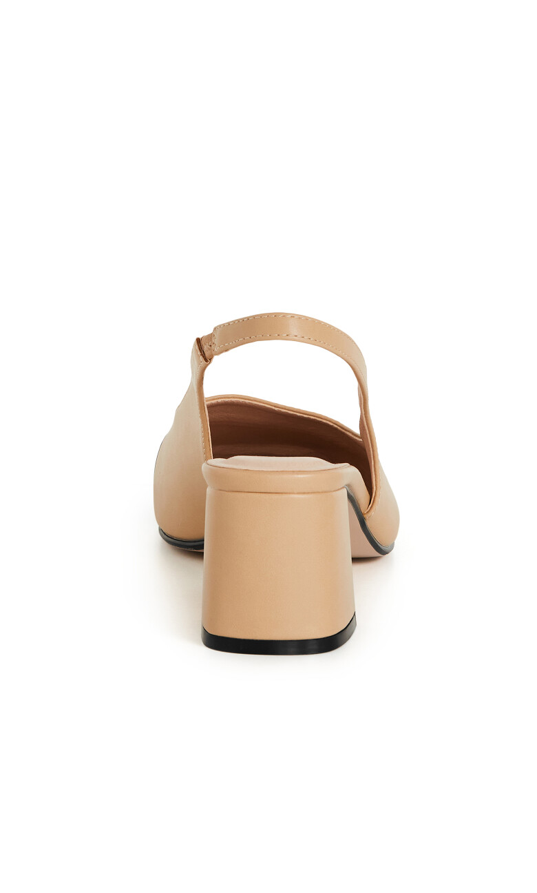 WIDE FIT Chelsea Slingback - caramel