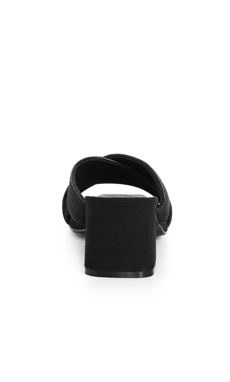 WIDE FIT Tuscany Slide - black