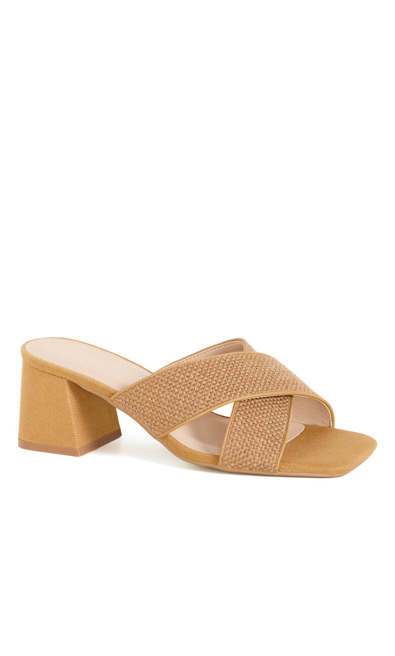 WIDE FIT Tuscany Slide - tan